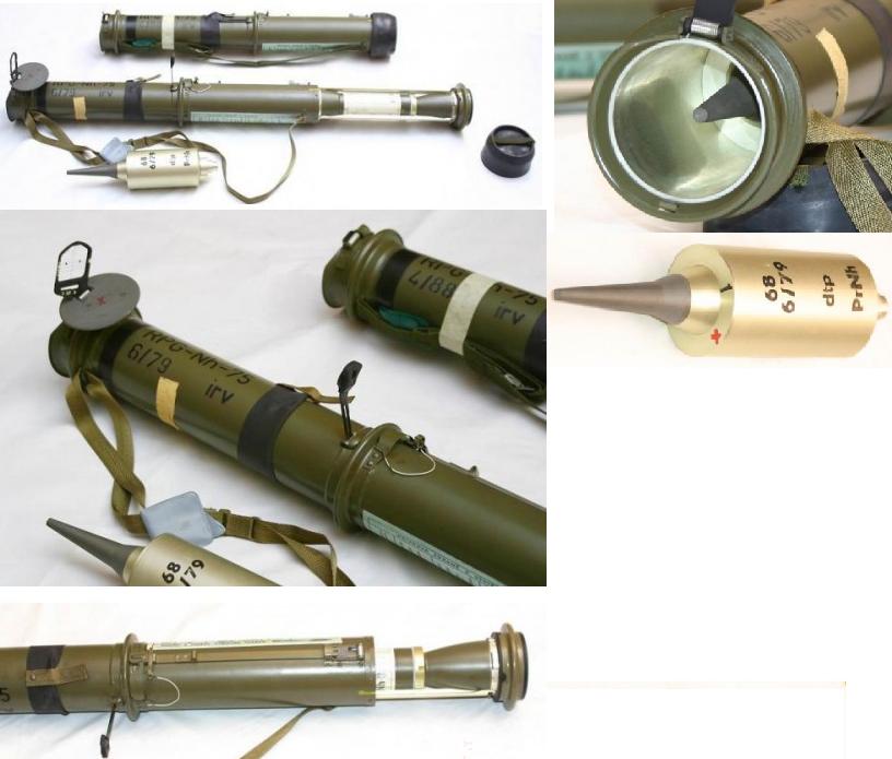 Czech RPG 75 Launcher and Rocket, 1975 to Present